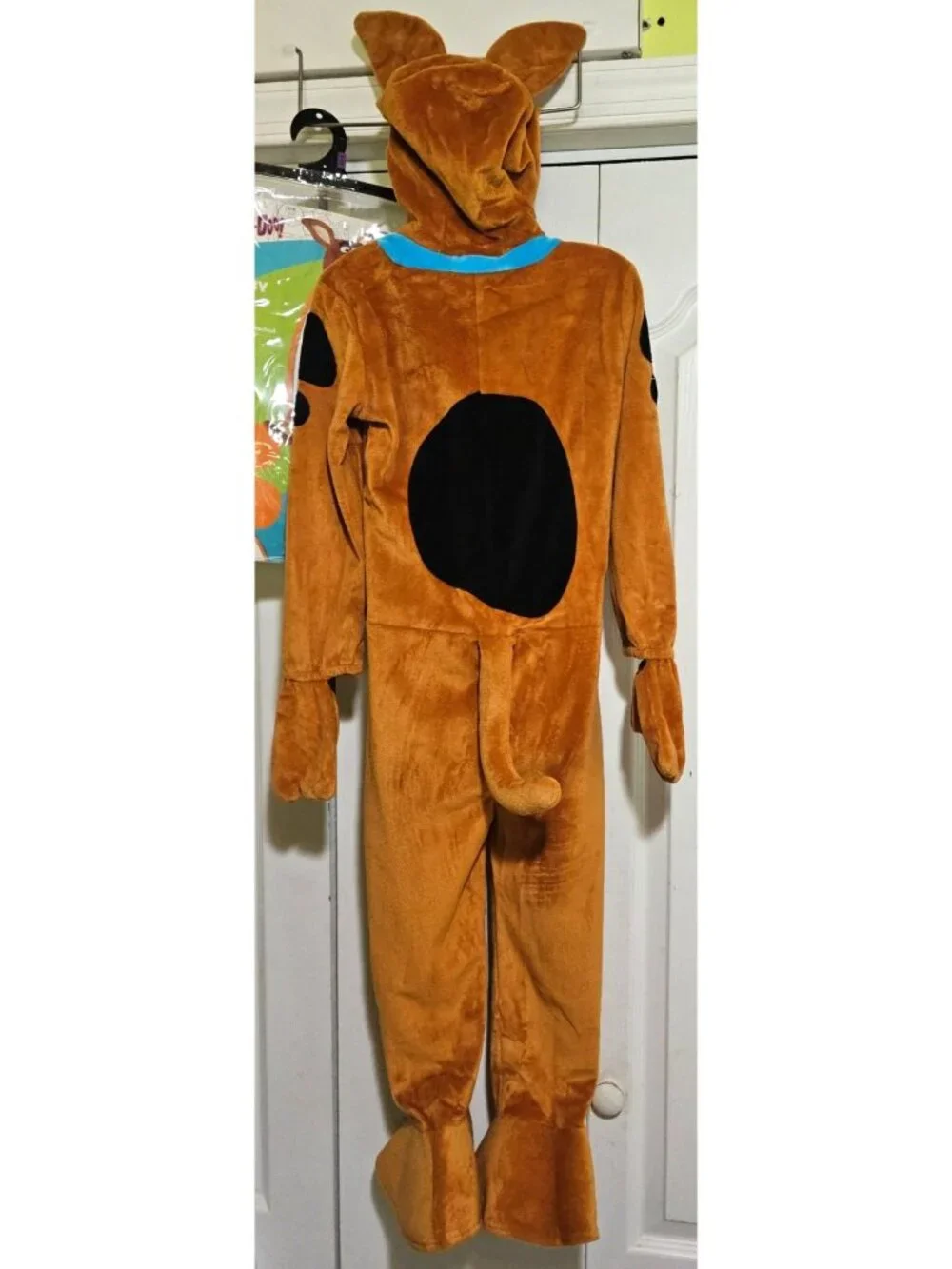 Scooby-Doo Plush Hooded Jumpsuit Costume Collar Tail Paws Toddler 5-6T Spirit